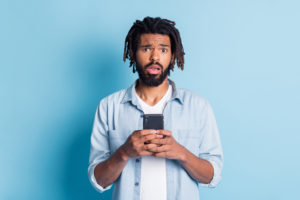 Man Shocked After Reading - Get a Lawyer in Indianapolis